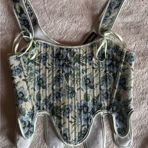 Scarlett Darkness Renaissance Floral Corset Top